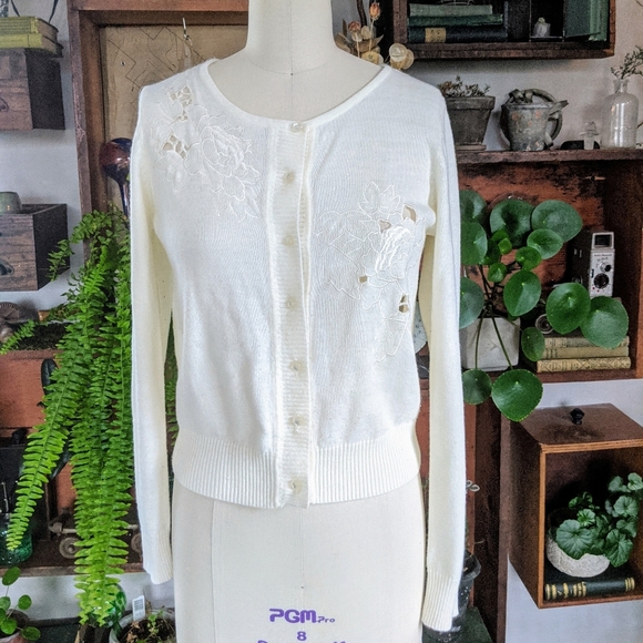 Kimchi Blue Sweaters - UO embroidered cut out sweater